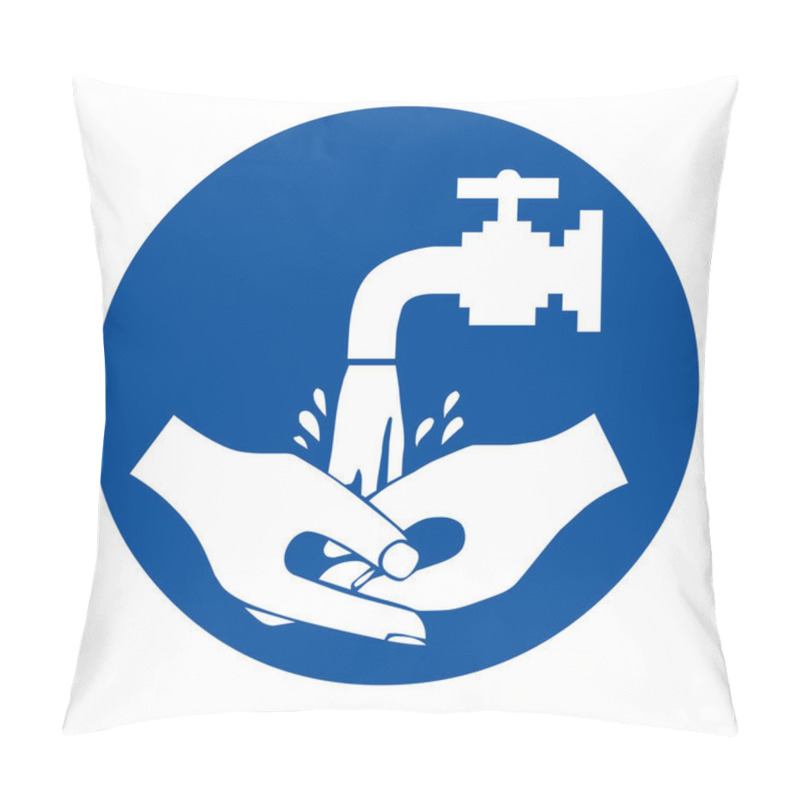 Personality  Wash Your Hands Sign Pillow Covers