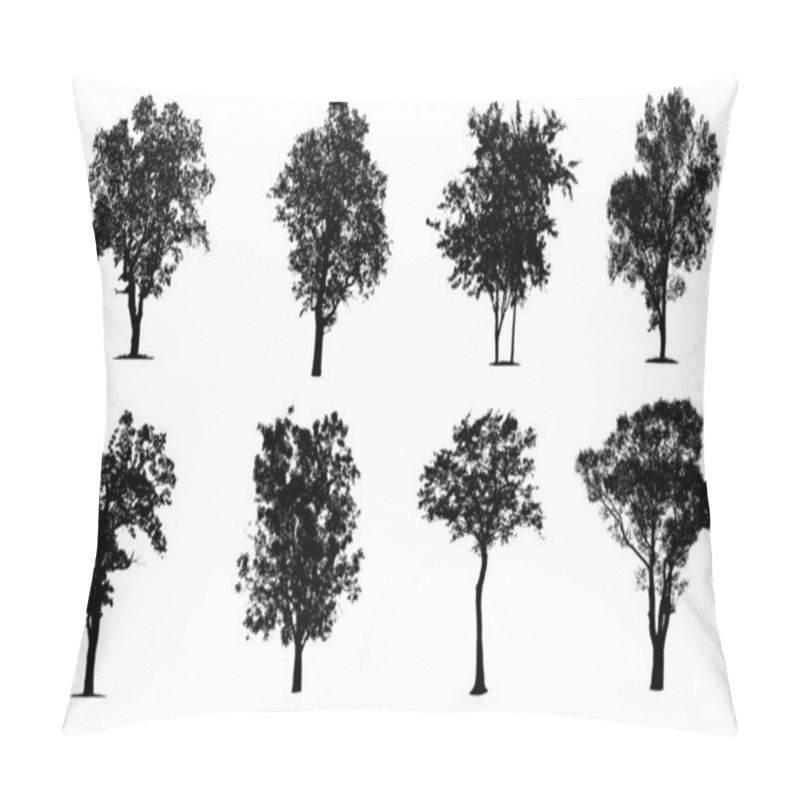 Personality   Trees In Silhouettes. Create Many More Trees With Leaves.  Pillow Covers