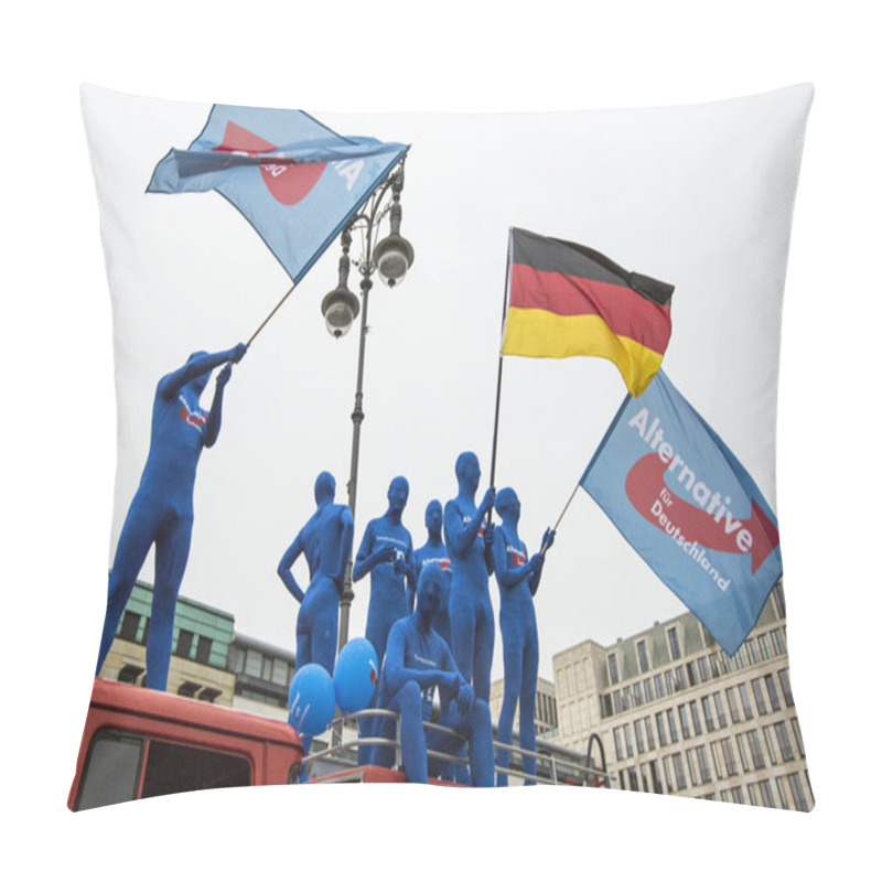 Personality  Activists Rally In Support Of AfD Pillow Covers