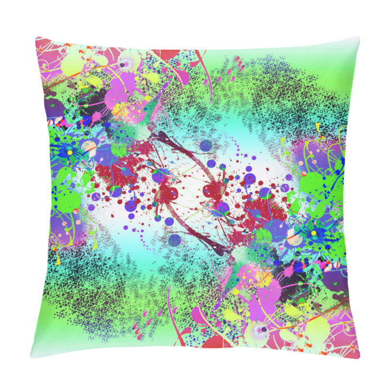 Personality  Abstract Red-green Background Pillow Covers