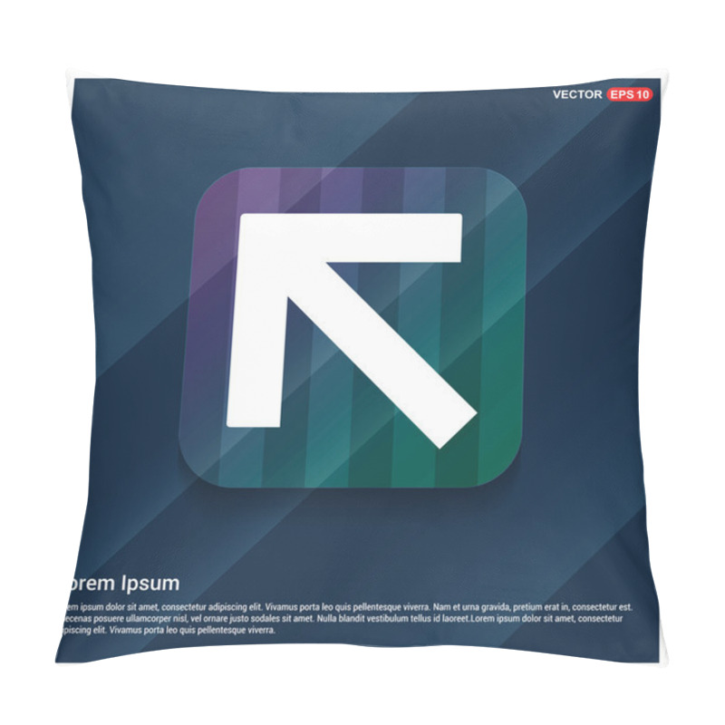 Personality  Up Arrow Icon Pillow Covers