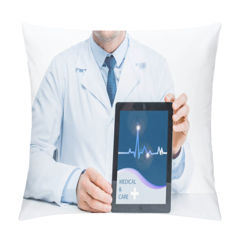 Personality  Doctor With Digital Tablet Pillow Covers