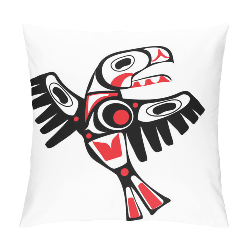 Personality  Totem Bird Indigenous Art  Stylization Pillow Covers