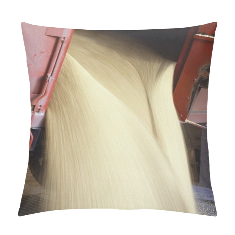 Personality  Grain Pouring Out Of A Truck Pillow Covers