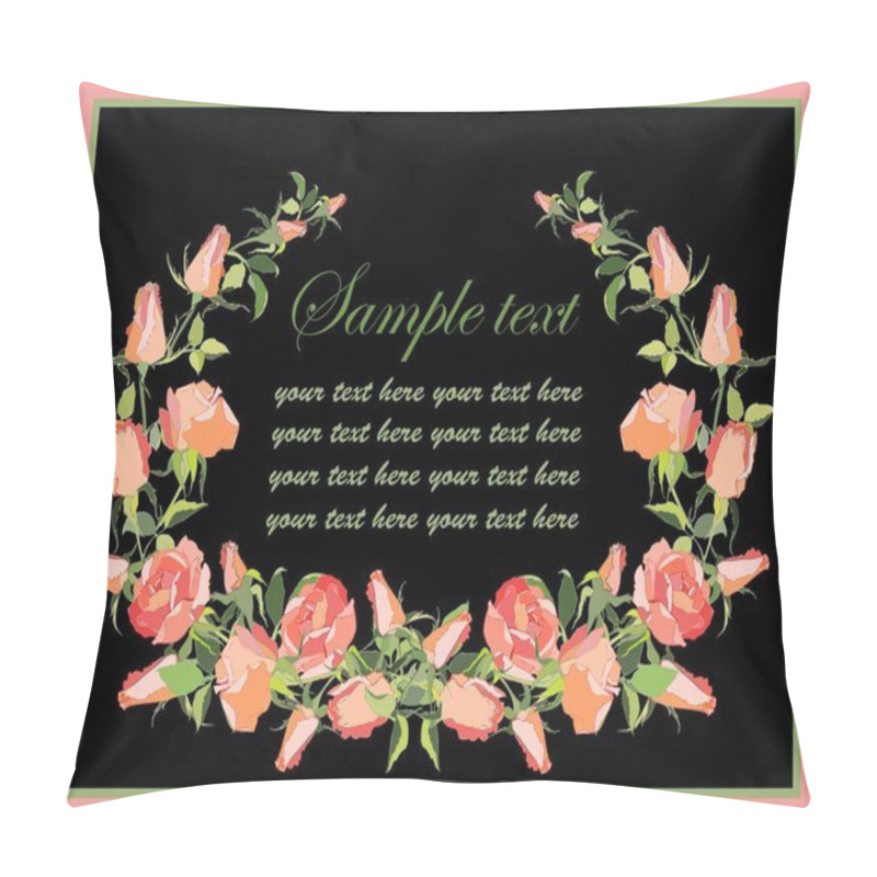 Personality  Retro Floral Background. Pillow Covers