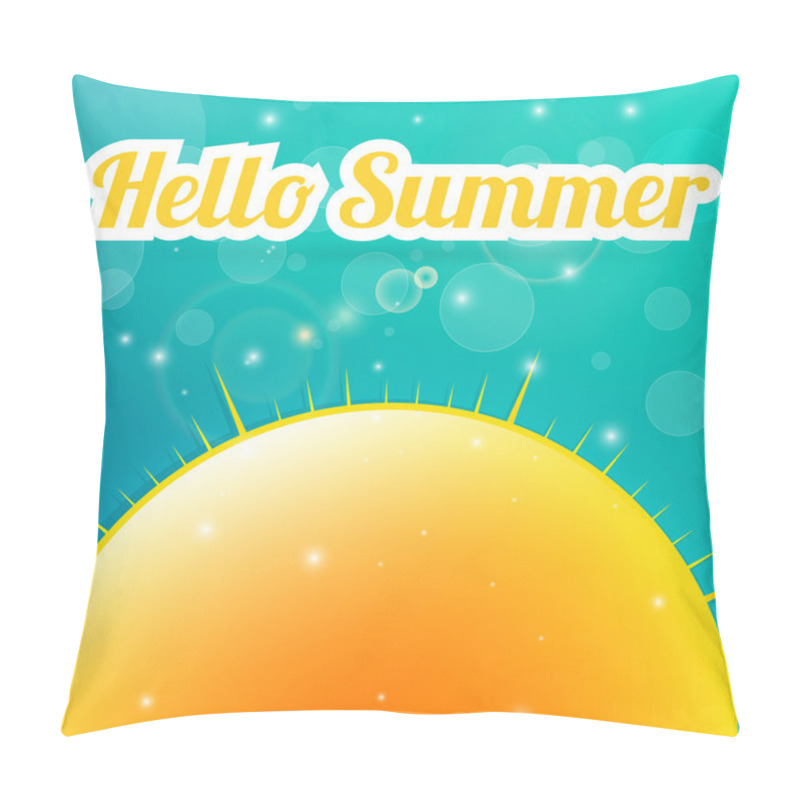 Personality  Summer Background. Vector Illustration. Pillow Covers