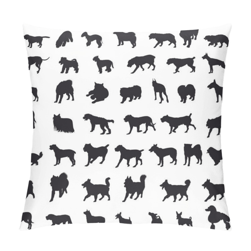 Personality  Dogs Silhouettes Pillow Covers