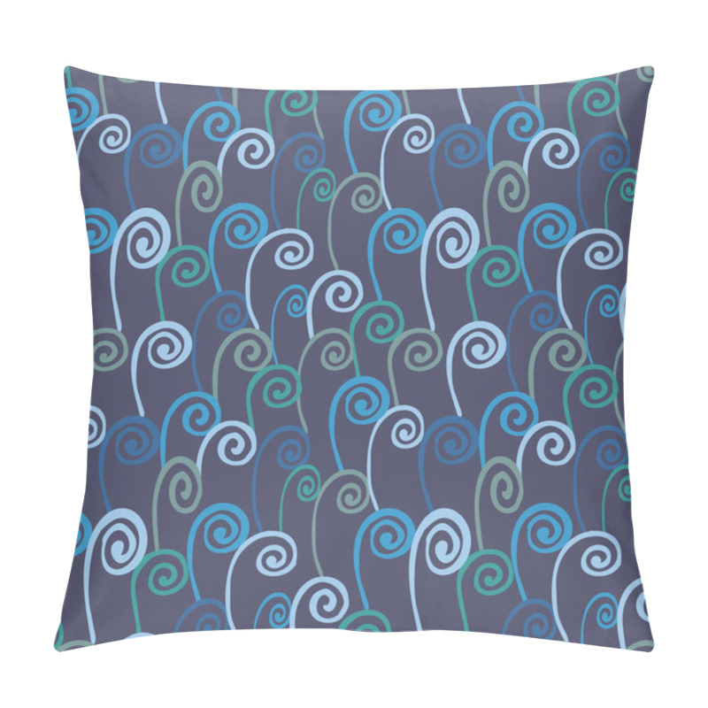 Personality  Abstract Seamless Pattern With Spirals Pillow Covers