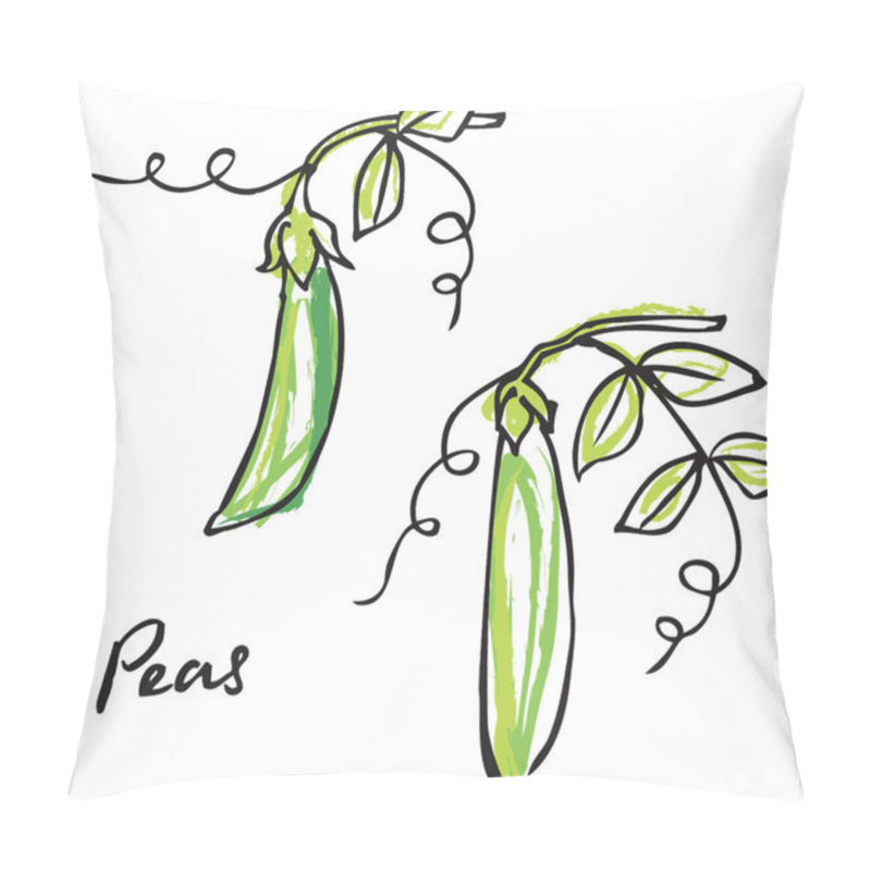 Personality  Fresh Peas Growing Pillow Covers