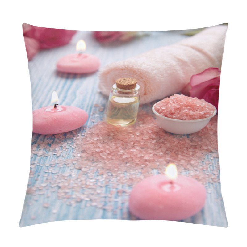 Personality  Close-up Of Candles And Flowers Pillow Covers