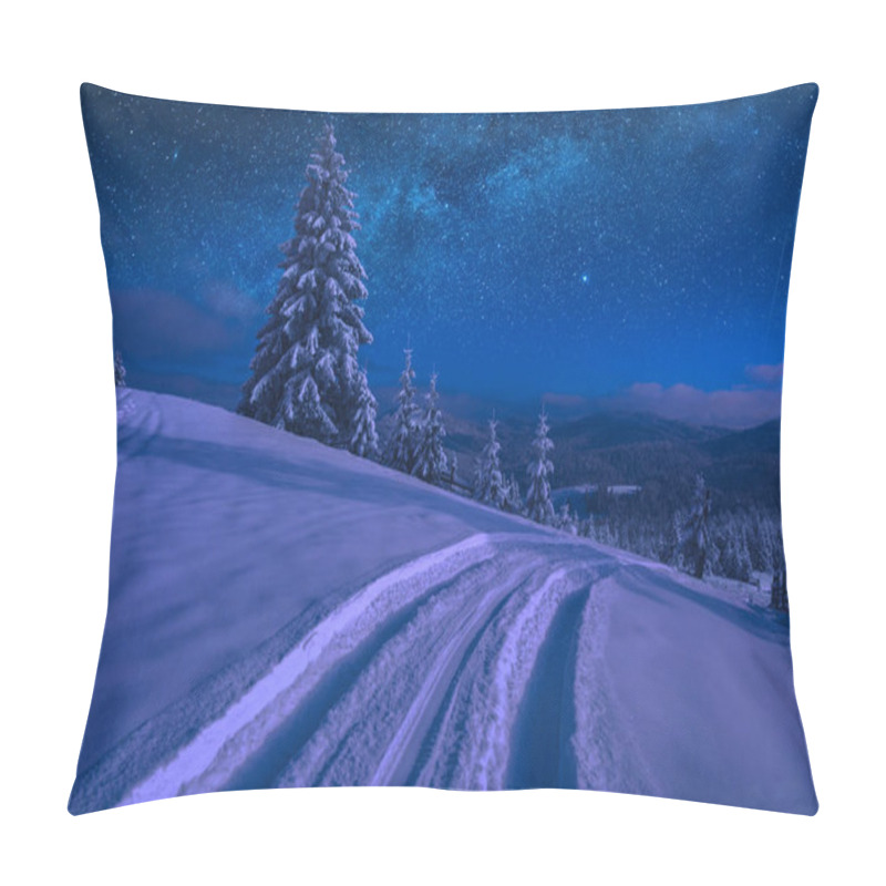 Personality  The Carpathian Highlands At Night Pillow Covers