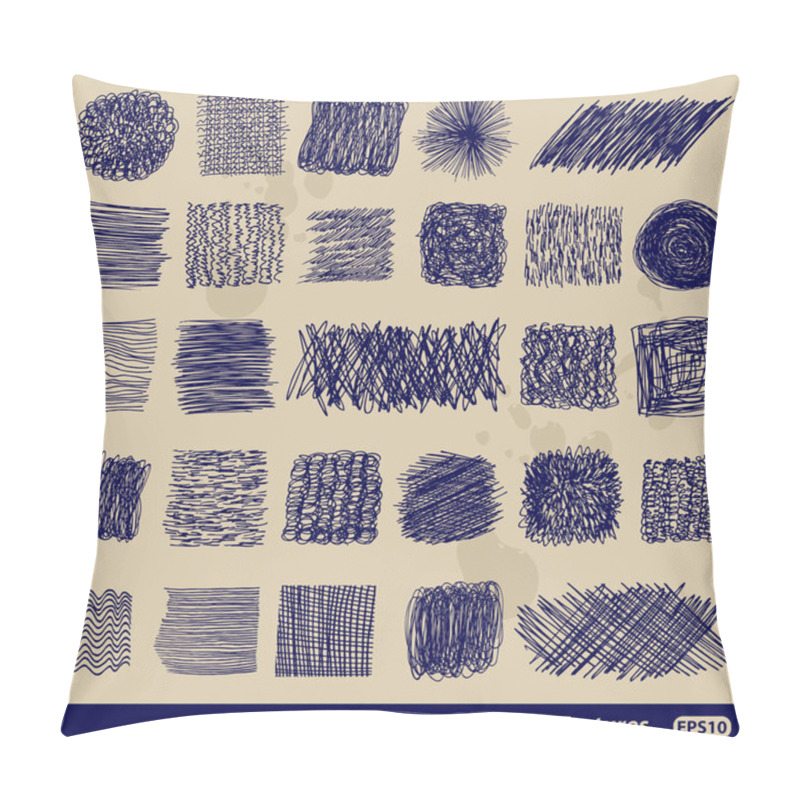 Personality  Hand-drawn Vector Textures Pillow Covers