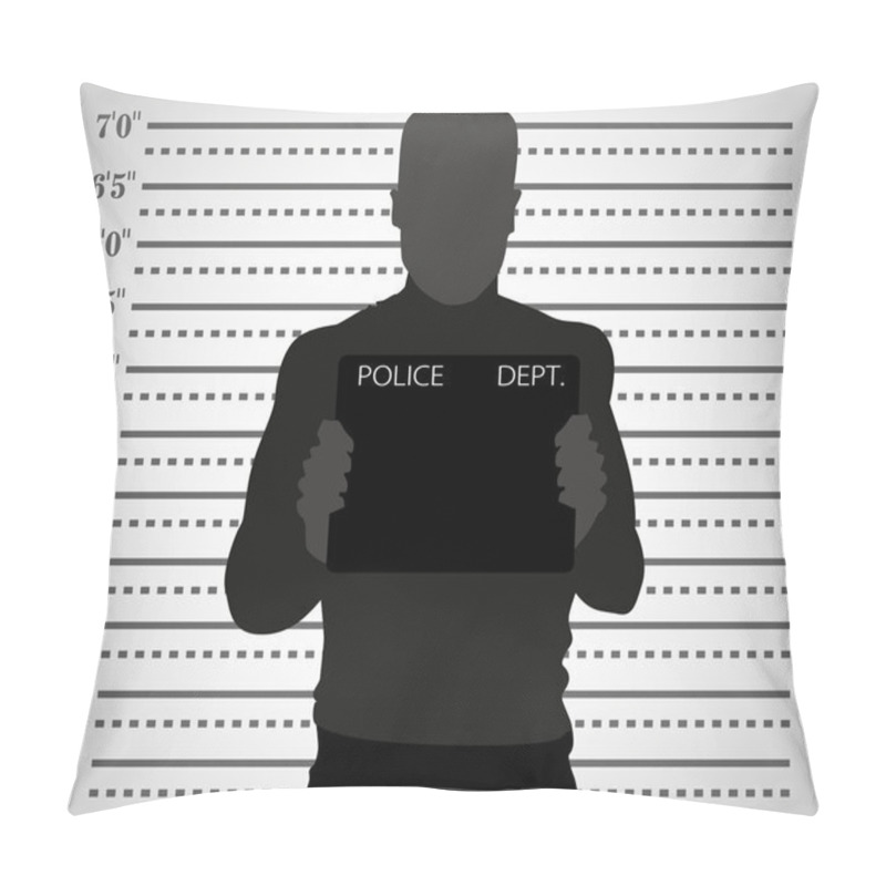 Personality  Police Mug Shot Pillow Covers