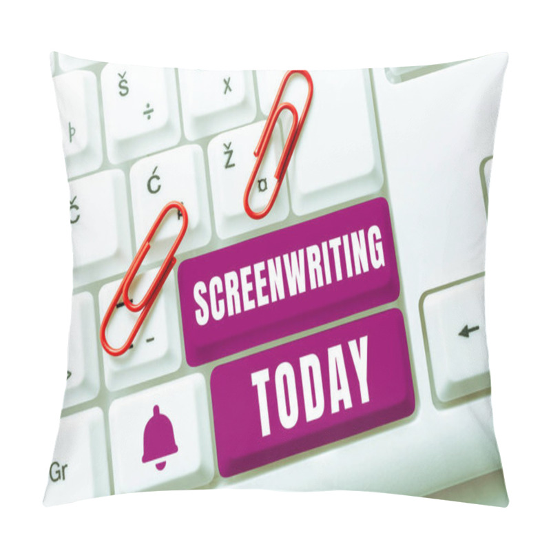 Personality  Text Showing Inspiration Screenwriting, Business Idea The Art And Craft Of Writing Scripts For Media Communication Pillow Covers