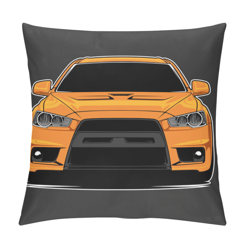 Personality  Car Vector Illustration For Conceptual Design Pillow Covers