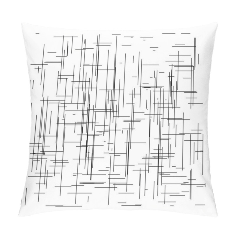 Personality  Grid, Mesh Of Random Lines. Reticle, Grating, Crosshatch Pattern, Texture. Intersecting Lines Pillow Covers