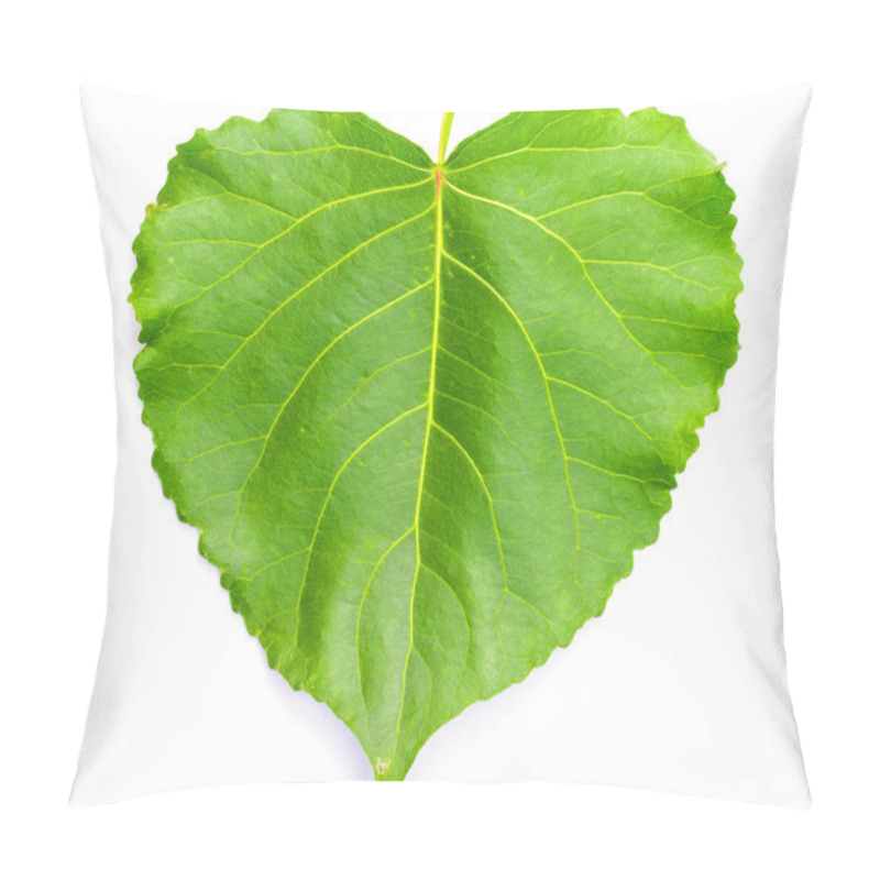 Personality  Green Heart Shaped Leaf Pillow Covers