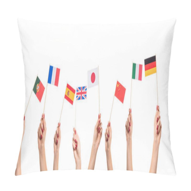 Personality  National Flags In Hands Pillow Covers