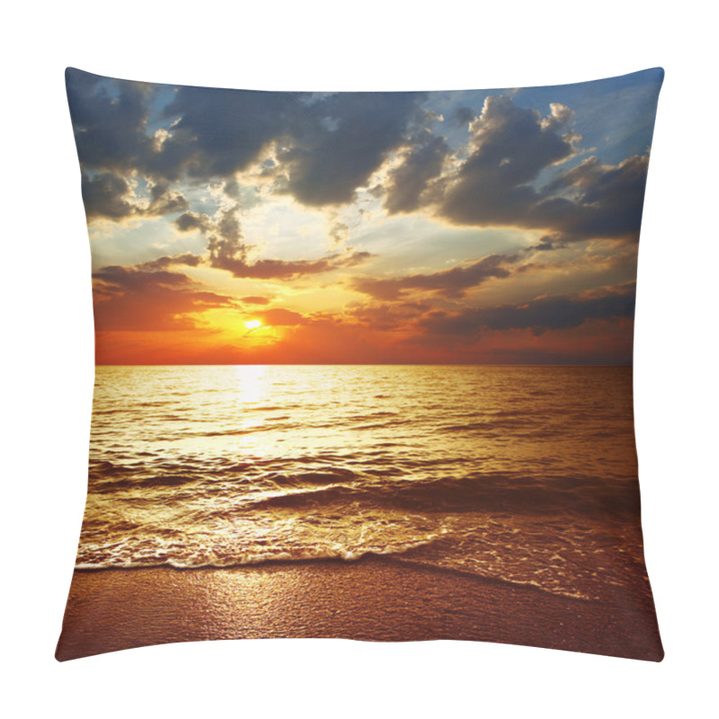 Personality  Sunset Over Sea Pillow Covers