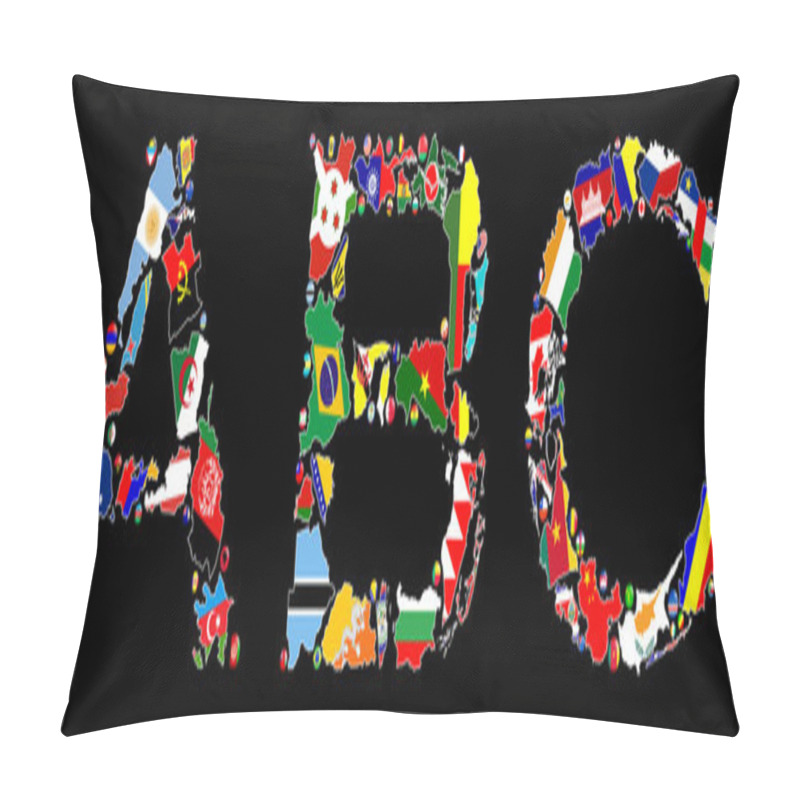 Personality  Countries Of ABC Pillow Covers