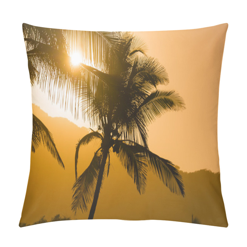 Personality  Palm Tree Silhouettes Pillow Covers