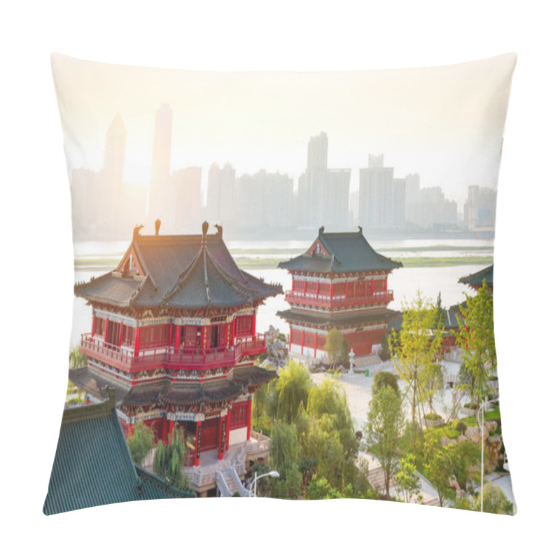 Personality  Chinese Classical Architecture Pillow Covers