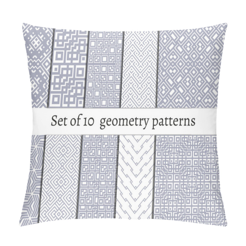 Personality  Set Of Ornamental Patterns For Backgrounds And Textures Pillow Covers