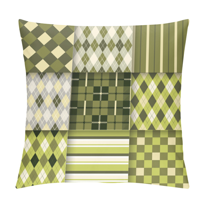 Personality  Set Of Seamless Patterns Pillow Covers