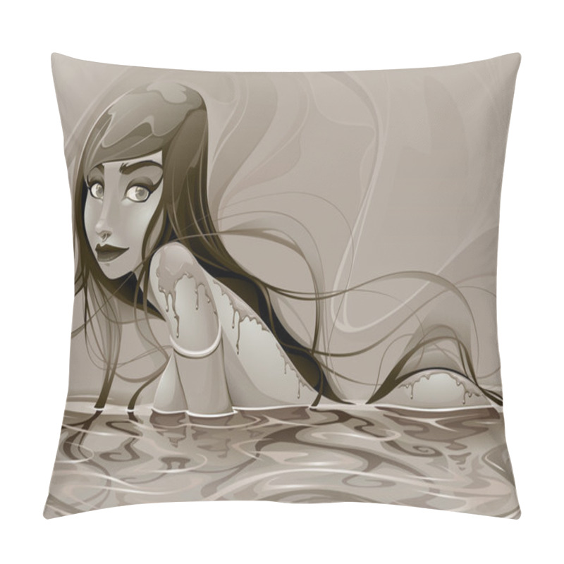 Personality  Portrait Of A Lady Pillow Covers