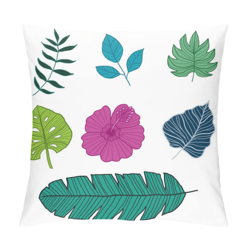 Personality  Set Of Botanical Vector Illustrations, Vector Illustration Pillow Covers