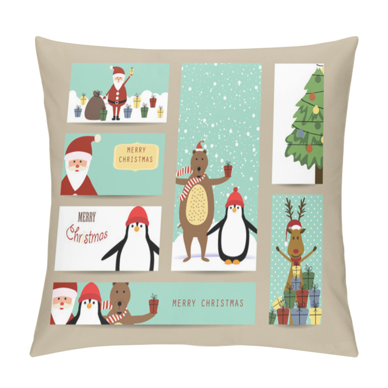 Personality  Christmas Banners Pillow Covers