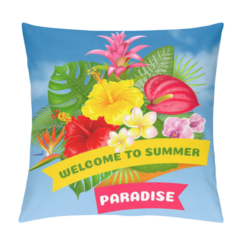 Personality  Welcome To Summer Paradise Pillow Covers