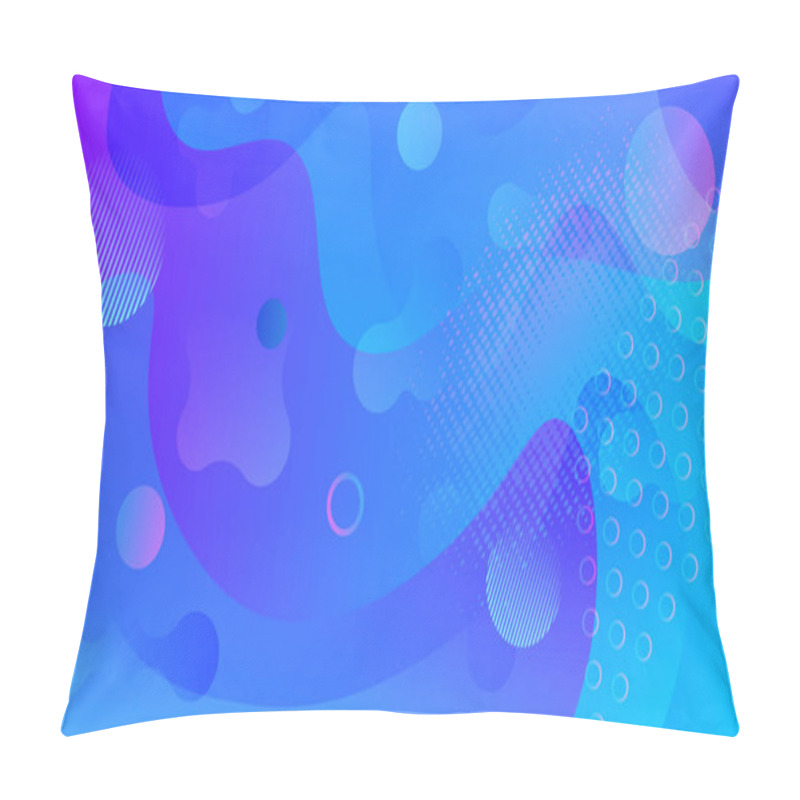 Personality  Abstract Background In Blue Shades. 3d Fluid Shape Illustration. Vector Template Paper Design. Abstract Fluid Pattern. Modern Background. Liquid Color Wallpaper Design. Graphic Liquid Shape. Pillow Covers