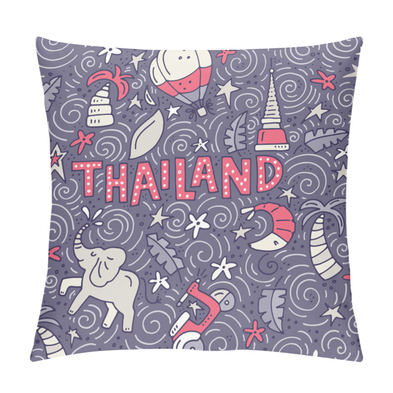 Personality  Thailand Symbols Illustration Pillow Covers