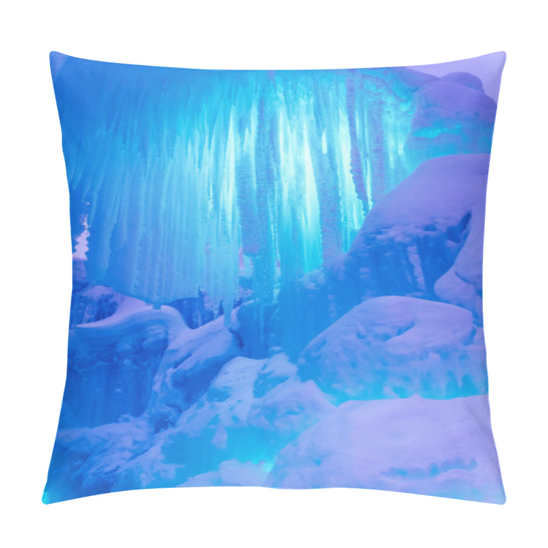 Personality  Ice Castles Icicles And Ice Formations Pillow Covers