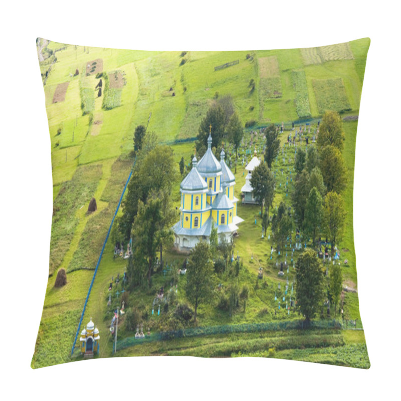 Personality  Small Mountain Village Church Pillow Covers