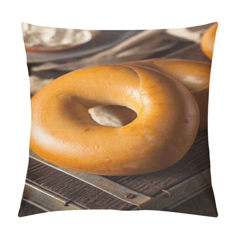 Personality  Homemade Plain Egg Bagels Pillow Covers