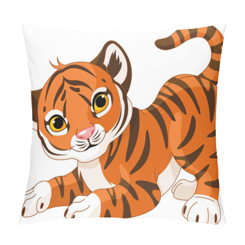 Personality  Playful Tiger Cub Pillow Covers