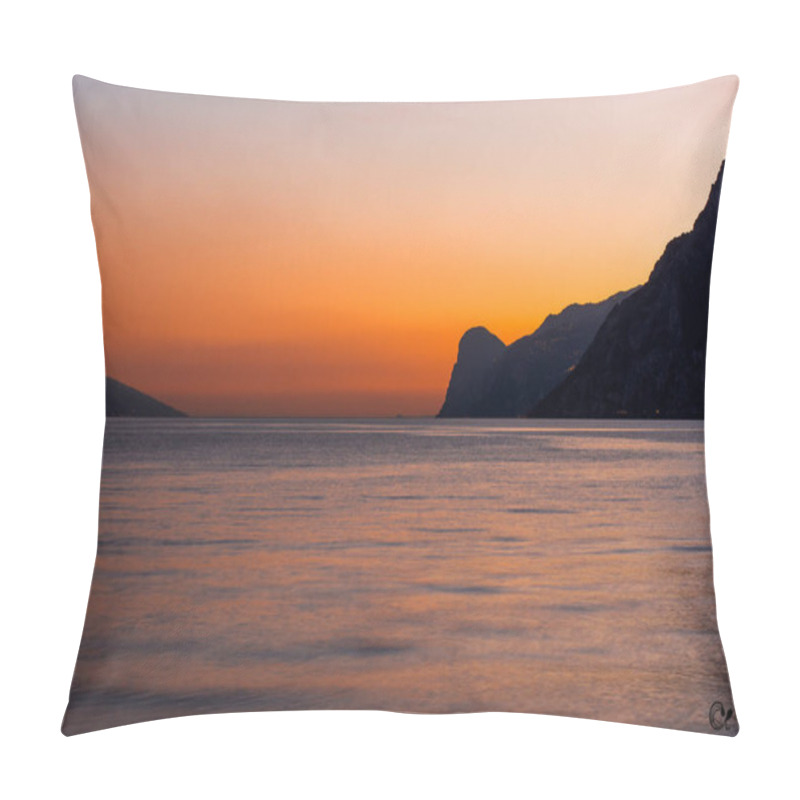 Personality  Sunset On Lake Garda Pillow Covers