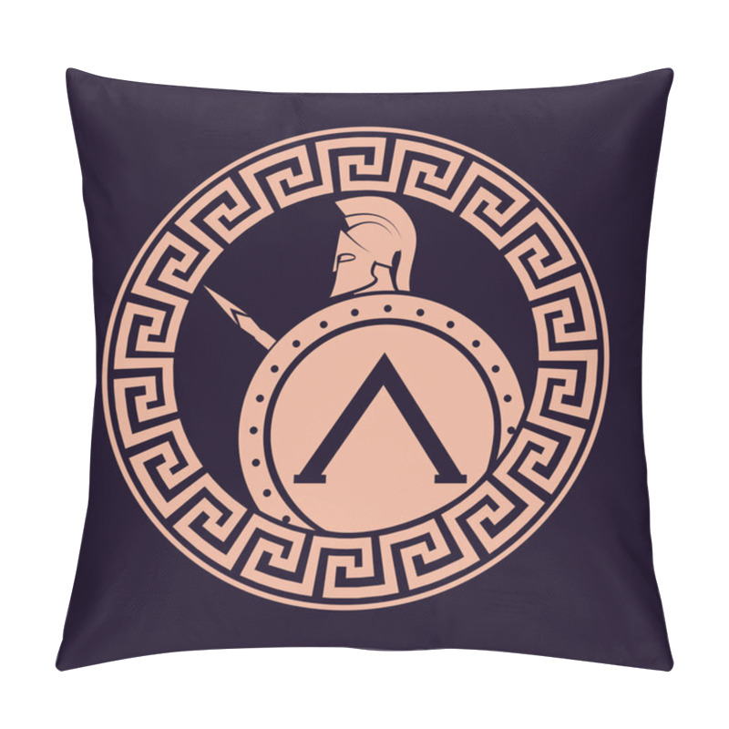 Personality  Icon Silhouette Of The Spartan Soldier Pillow Covers