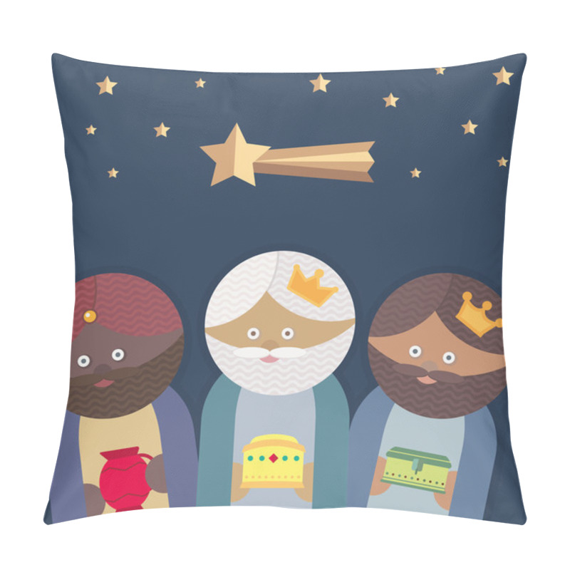 Personality  The Three Kings Of Orient Wisemen Pillow Covers