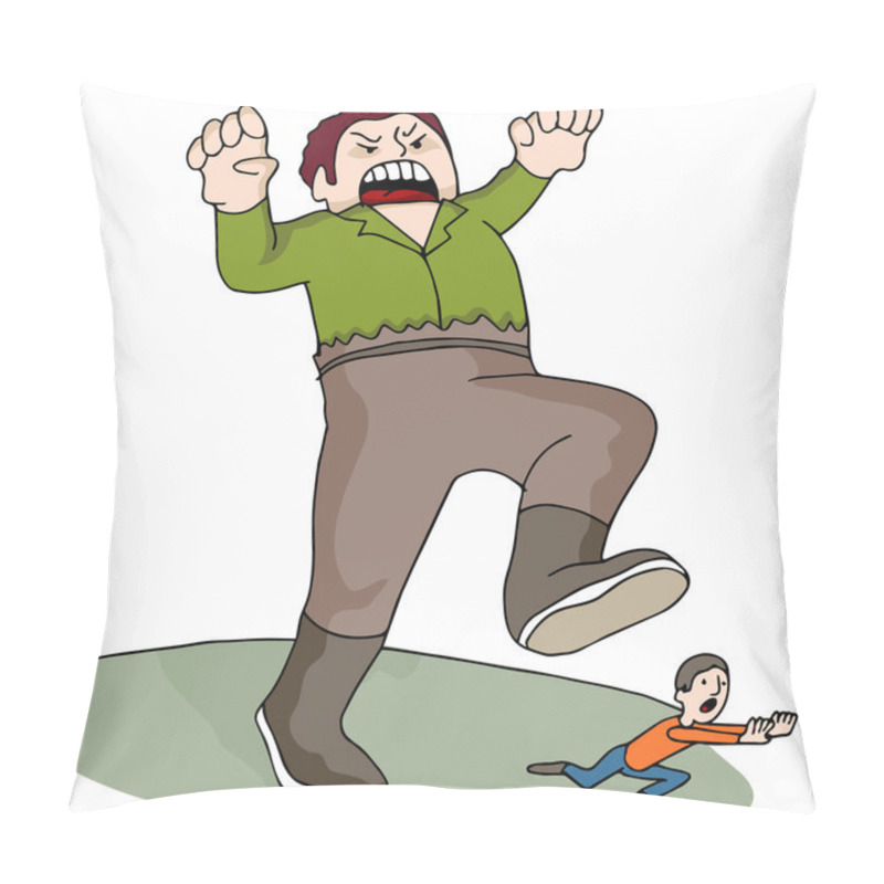 Personality  Giant Chasing Man Pillow Covers