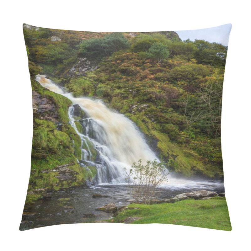 Personality  Beautiful Assaranca Waterfall Near Ardara, Co Donegal, Ireland Pillow Covers