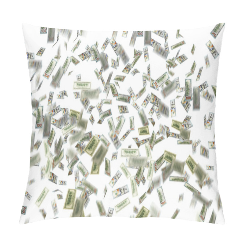 Personality  Dollar Note Falling Down Pillow Covers