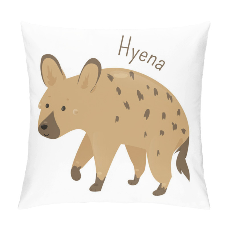 Personality  Hyena Isolated. Child Fun Pattern Icon. Pillow Covers