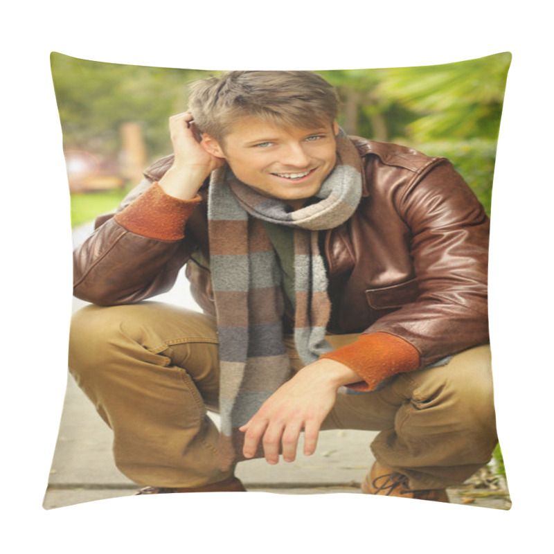 Personality  Male Model Outdoors Pillow Covers