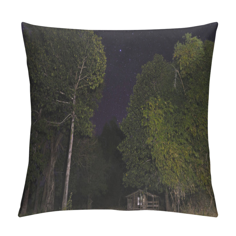 Personality  Lonely Hut In The Forest At Night In Laos Pillow Covers