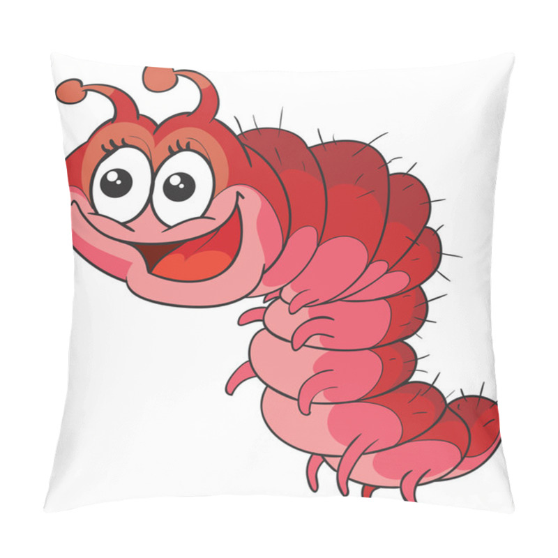 Personality  Happy Cartoon Caterpillar Pillow Covers