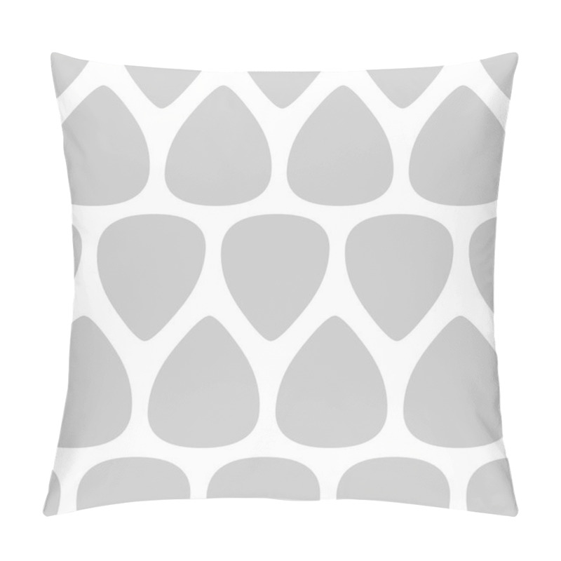 Personality  Light Gray Seamless Pattern With Guitar Picks Vector Illustration Pillow Covers