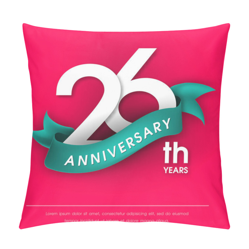 Personality  Anniversary Emblems Template Design Pillow Covers